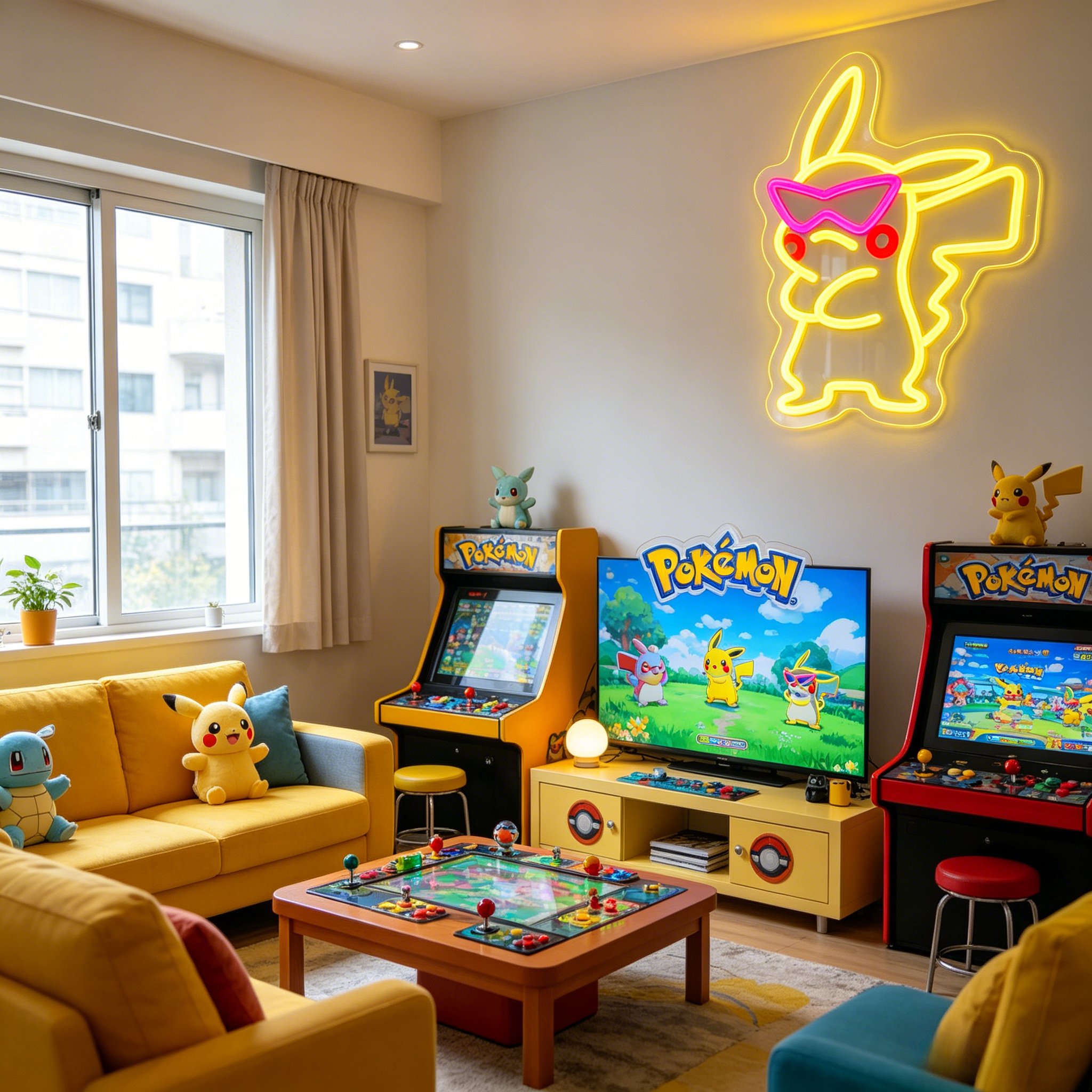 Anime Pink Sunglasses Pikachu  - Bedroom Lighting Decor Ideas reseña y precio