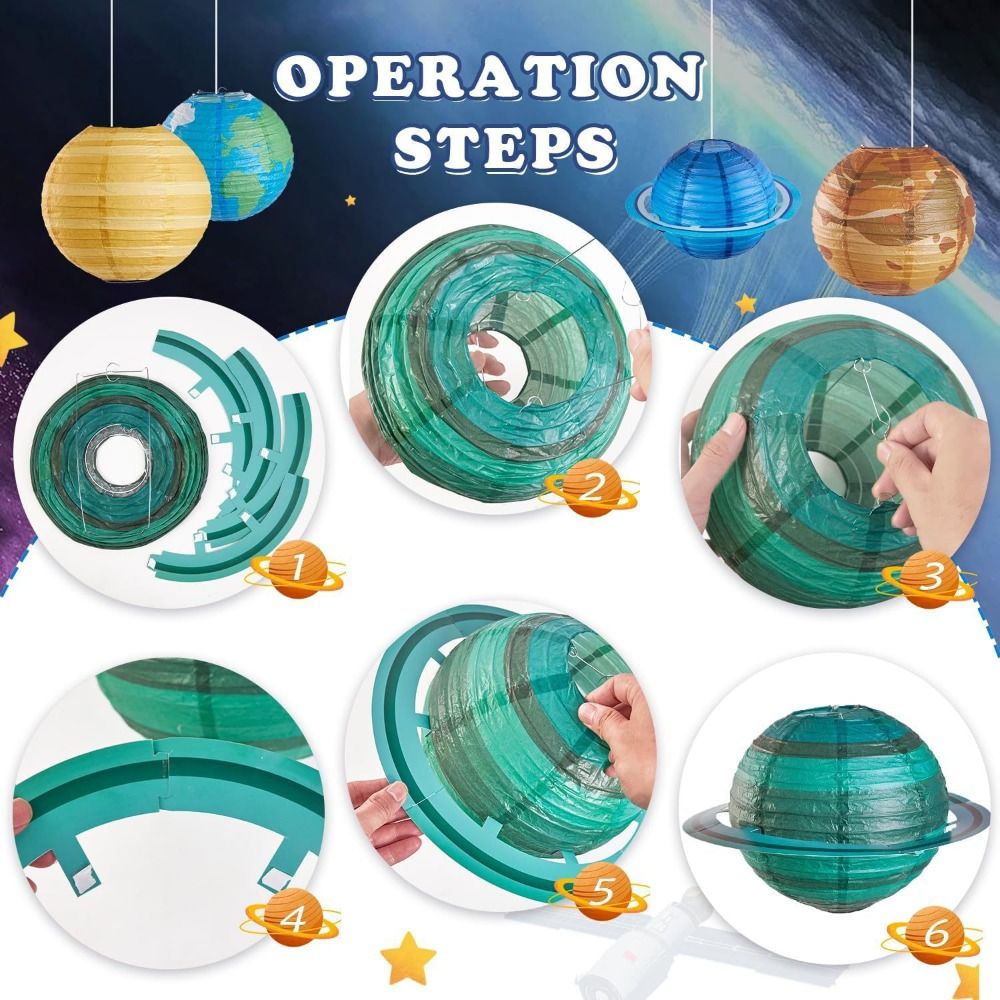 Foldable Hanging Planet Paper  - Lantern Paper Solar reseña y precio