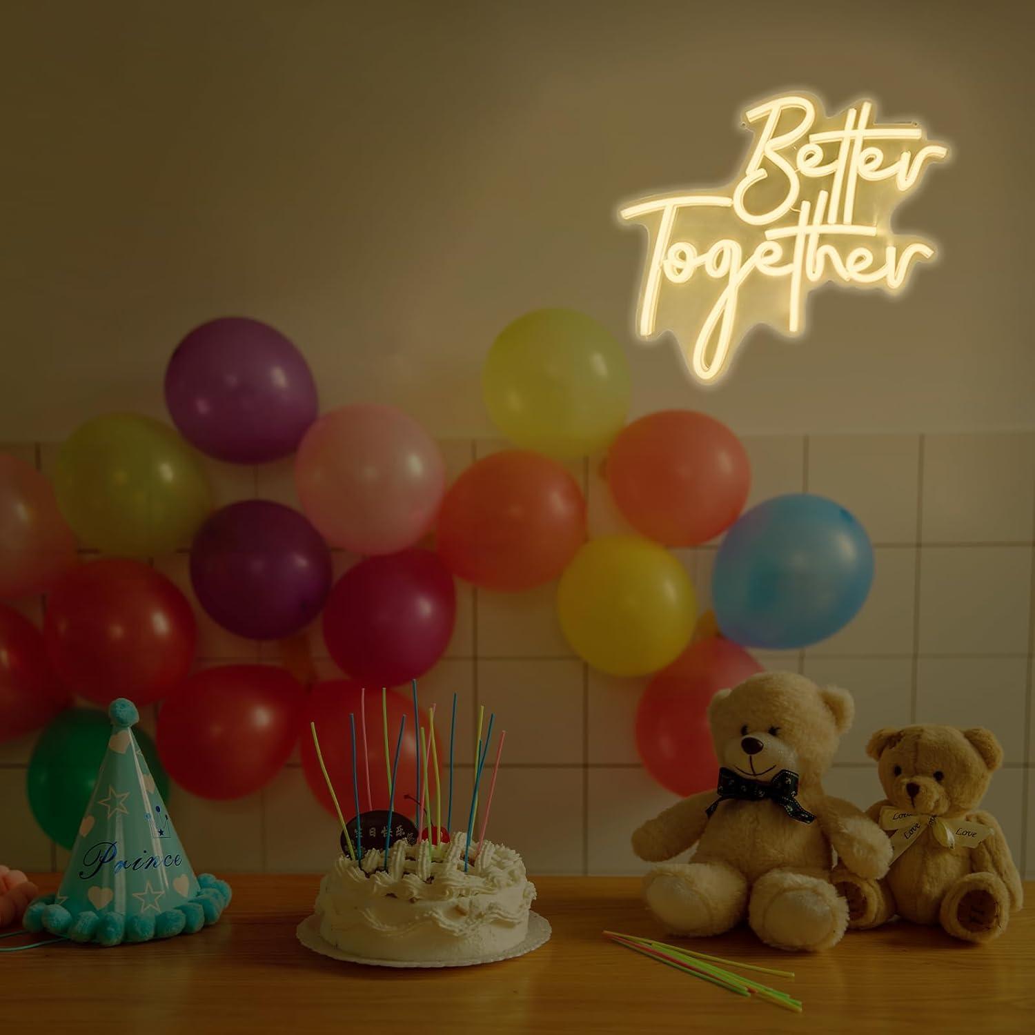 Better Together Neon Sign USB  - Lighting Decor Room reseña y precio