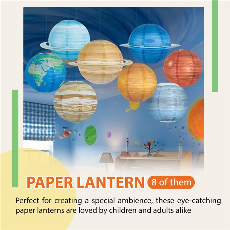 A93Z 8Pcs Space Paper Lanterns - Lantern Paper Solar reseña y precio