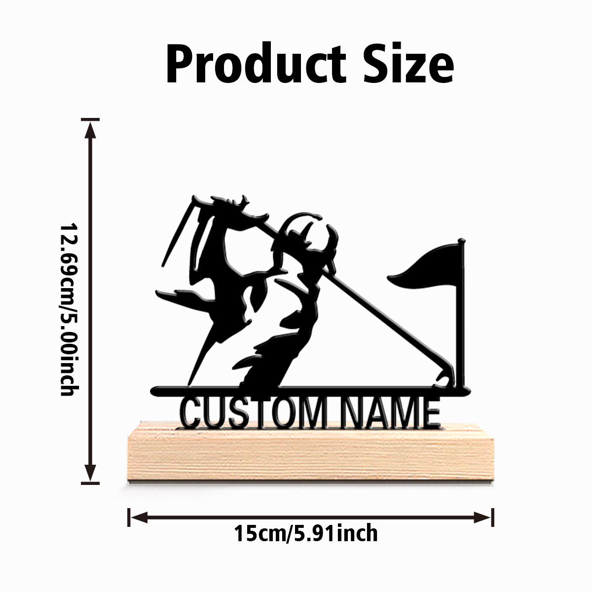 Custom Engraved Golfer Metal S - Elegant Decor & Lighting Llc reseña y precio