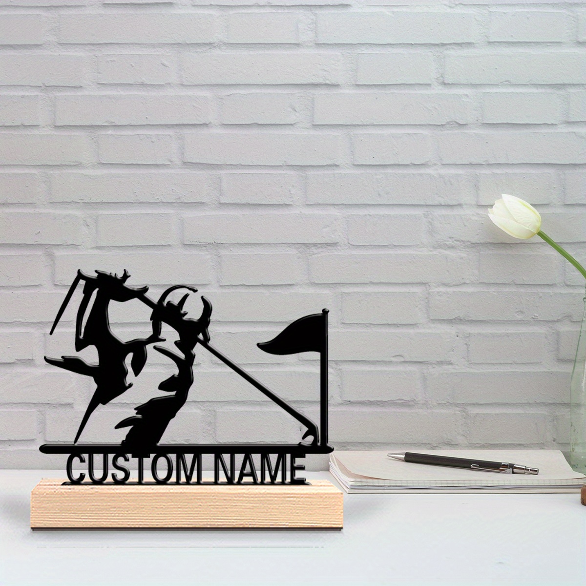 Custom Engraved Golfer Metal S - Elegant Decor & Lighting Llc reseña y precio