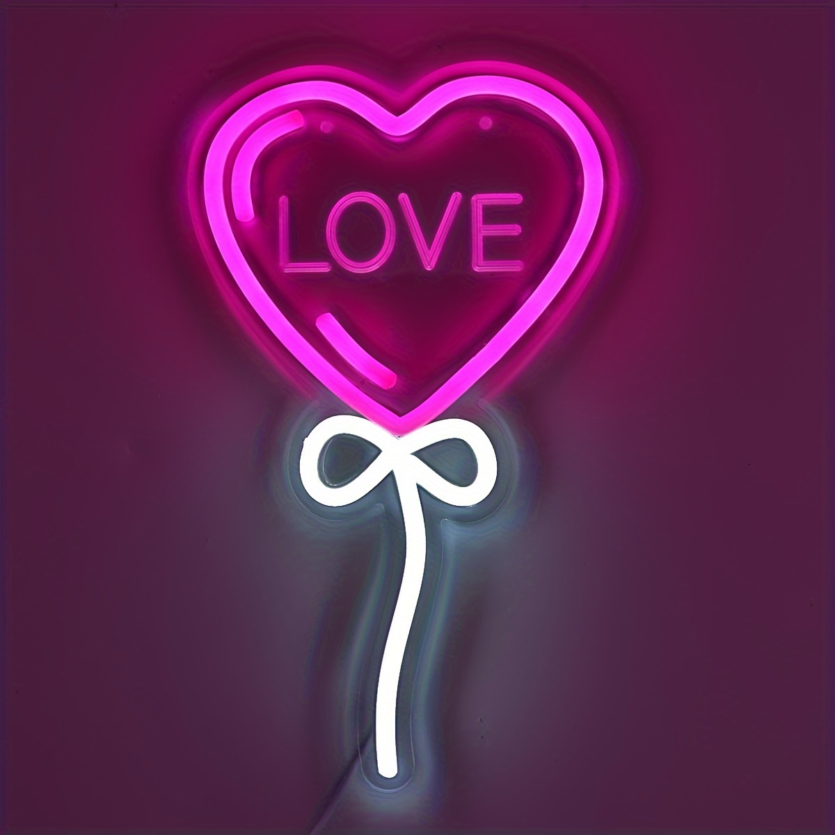 LOVE Heart Balloon Shape Pink  - Bedroom Lighting Decor Ideas reseña y precio