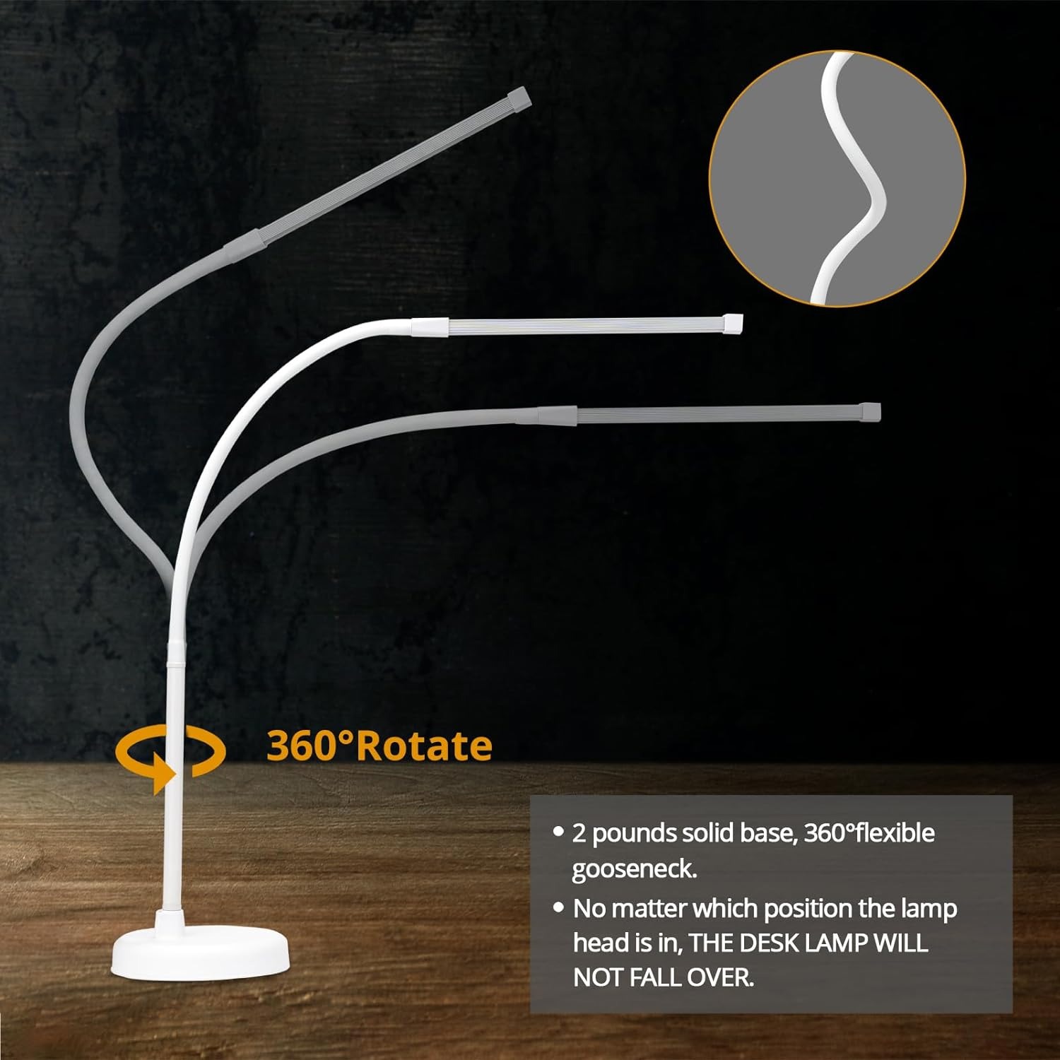 Eye-Caring LED Desk Lamp with  - Colour Changing Bulb reseña y precio