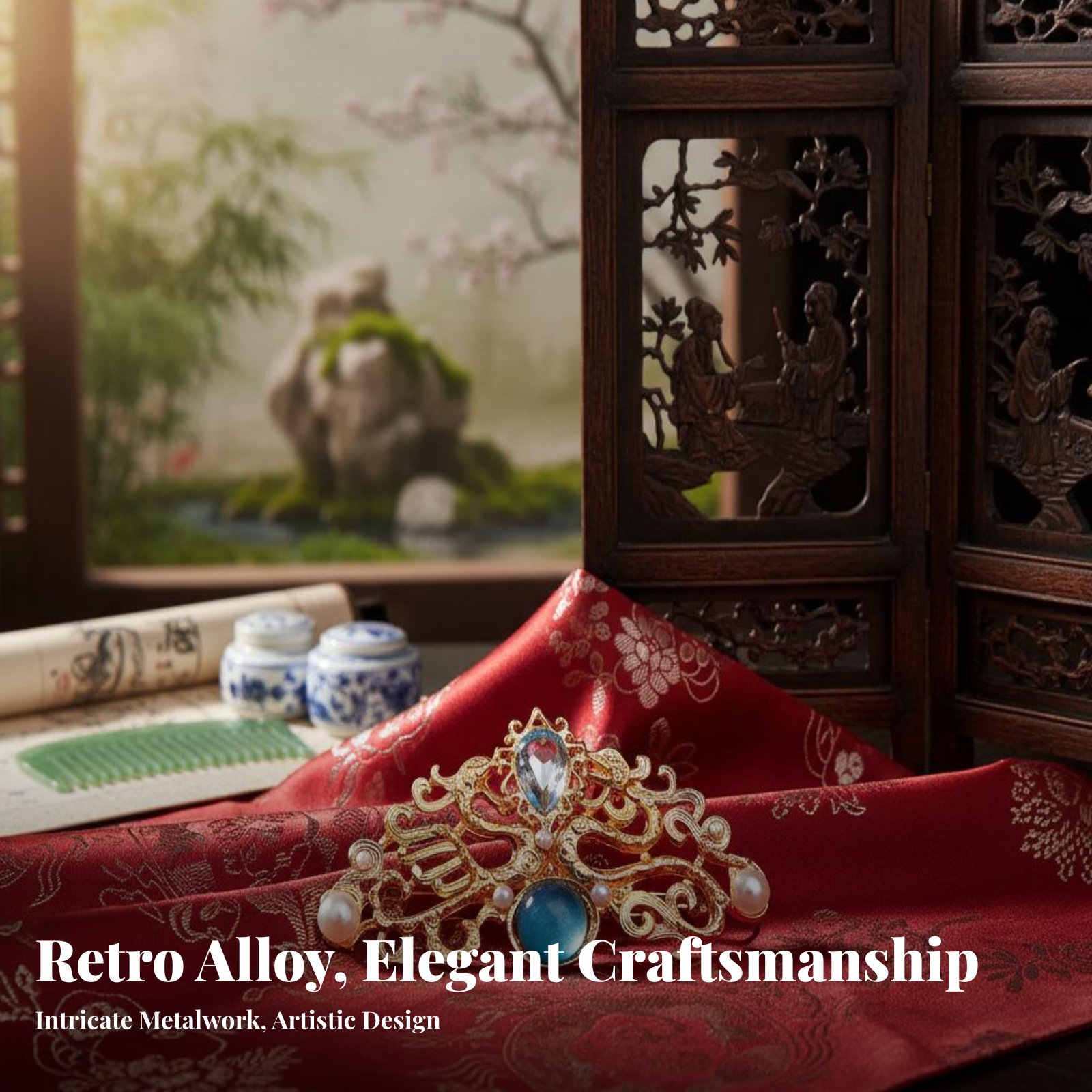 Chinese Traditional Hair Acces - Elegant Decor & Lighting Llc reseña y precio