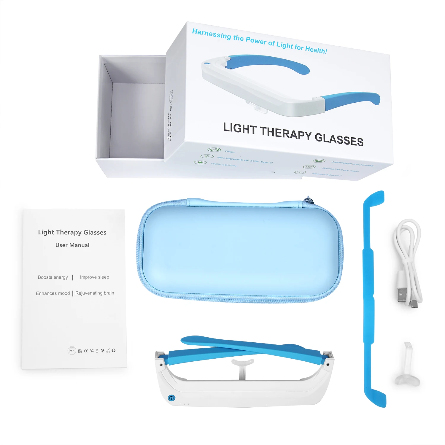 SAD Light Therapy Glasses Red  - Lighting Visual reseña y precio