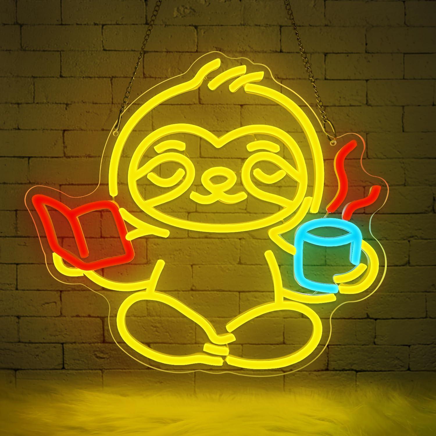 Sloth Neon Sign USB Dimmable L - Lighting Decor Room reseña y precio