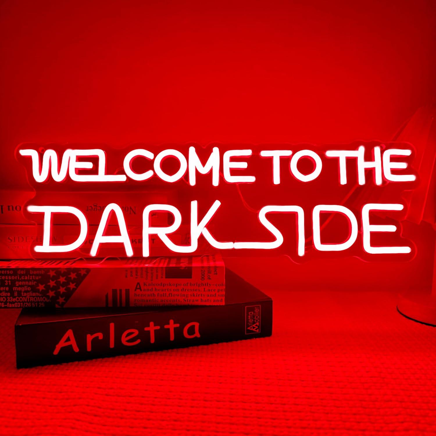 Welcome to the Dark Side Neon  - Lighting Decor Room reseña y precio