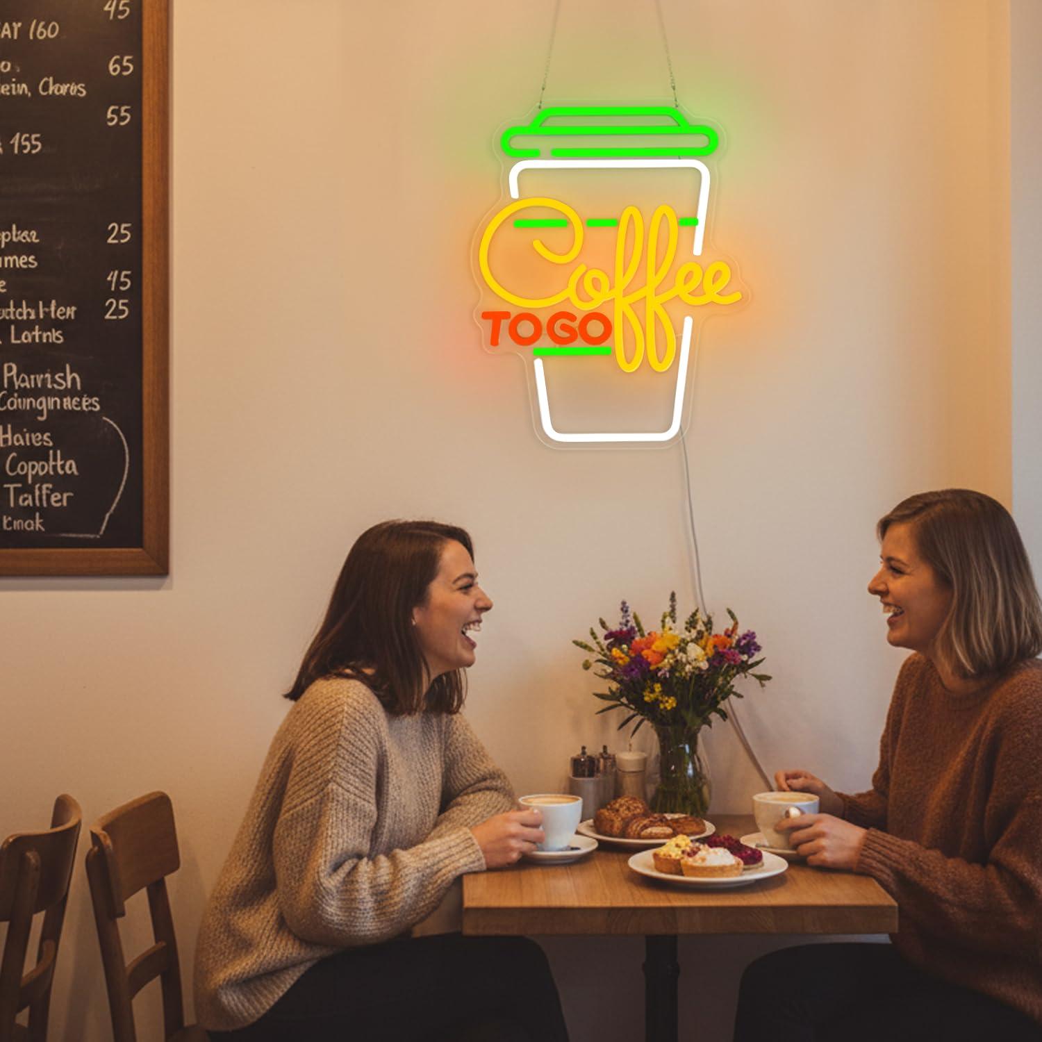 Coffee Neon Sign USB Dimmable  - Kitchen Decor Lighting reseña y precio