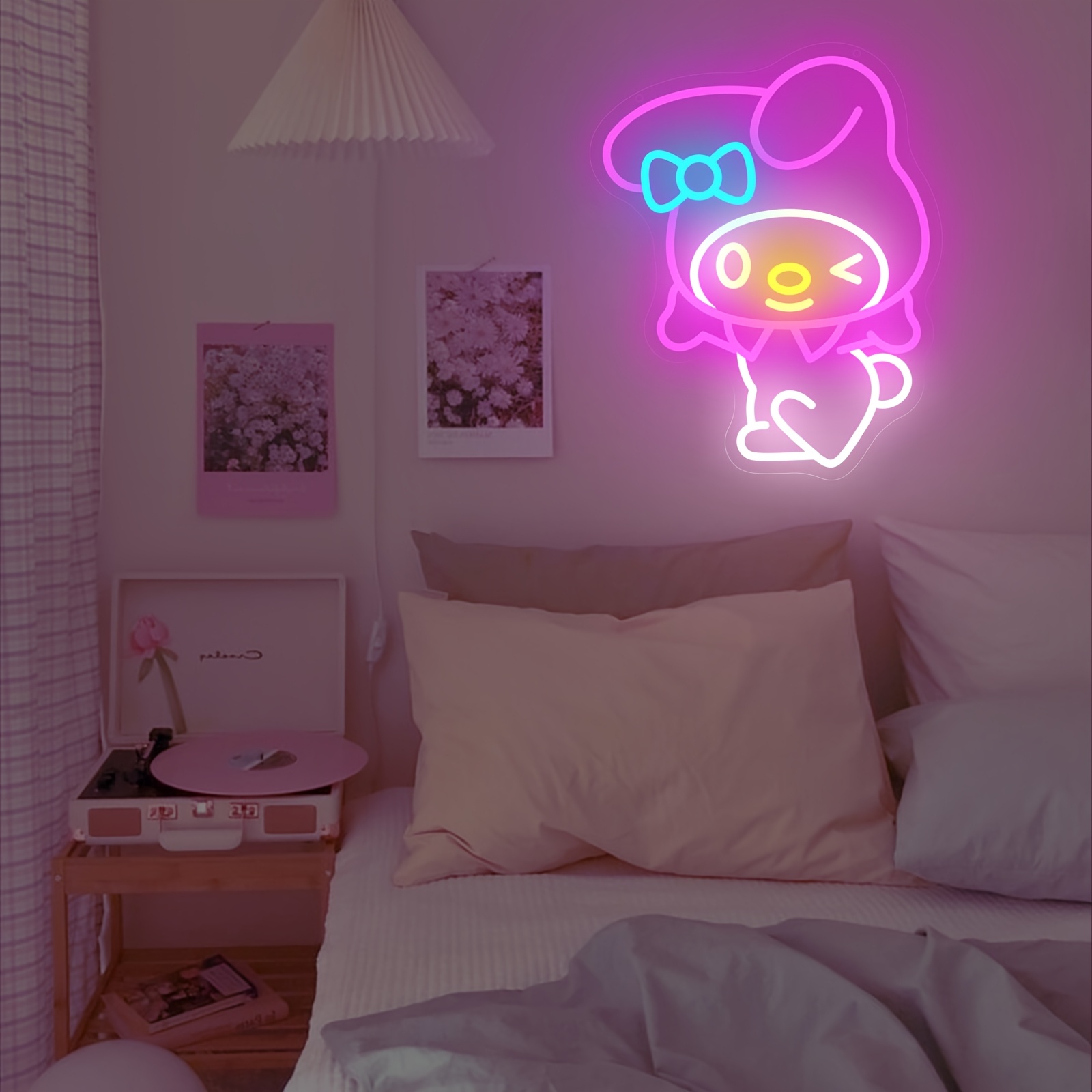 My Melody Neon Sign for Wall D - Bedroom Lighting Decor Ideas reseña y precio
