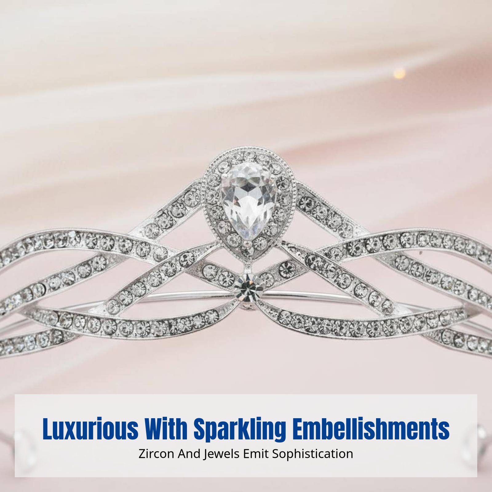 Zircon Inlaid Headband, Stylis - Elegant Decor & Lighting Llc reseña y precio