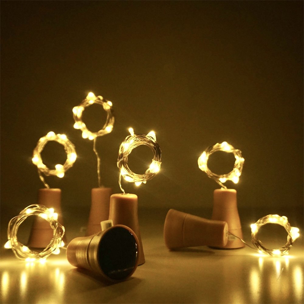 10/20LEDs Solar Wine Bottle St - Lantern Paper Solar reseña y precio