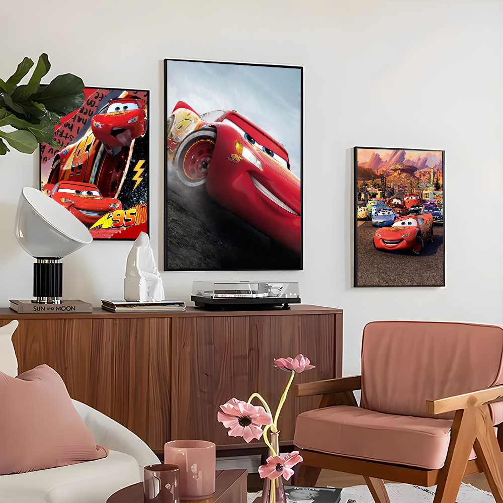 1PC Lightning McQueen Poster S - Lighting Mcqueen Decor reseña y precio