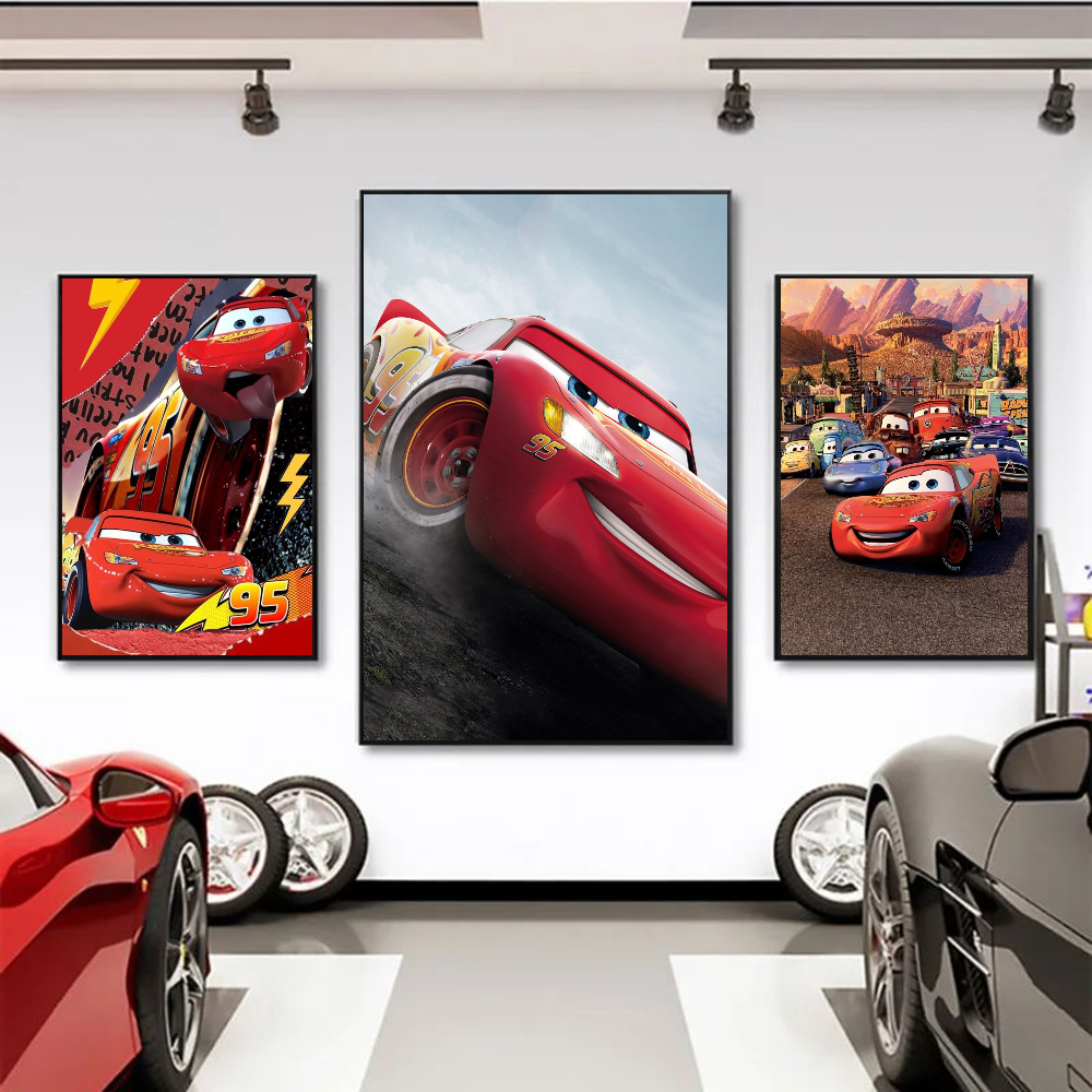 1PC Lightning McQueen Poster S - Lighting Mcqueen Decor reseña y precio