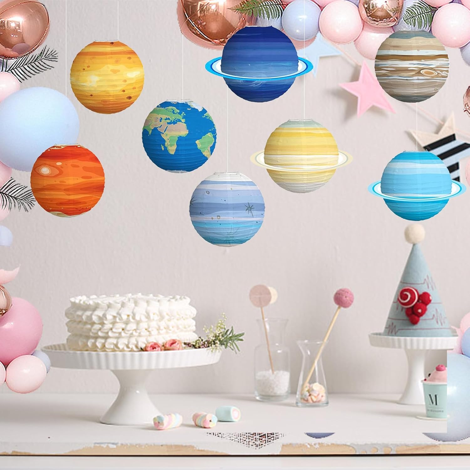 1PCS Solar System Eight Planet - Lantern Paper Solar reseña y precio