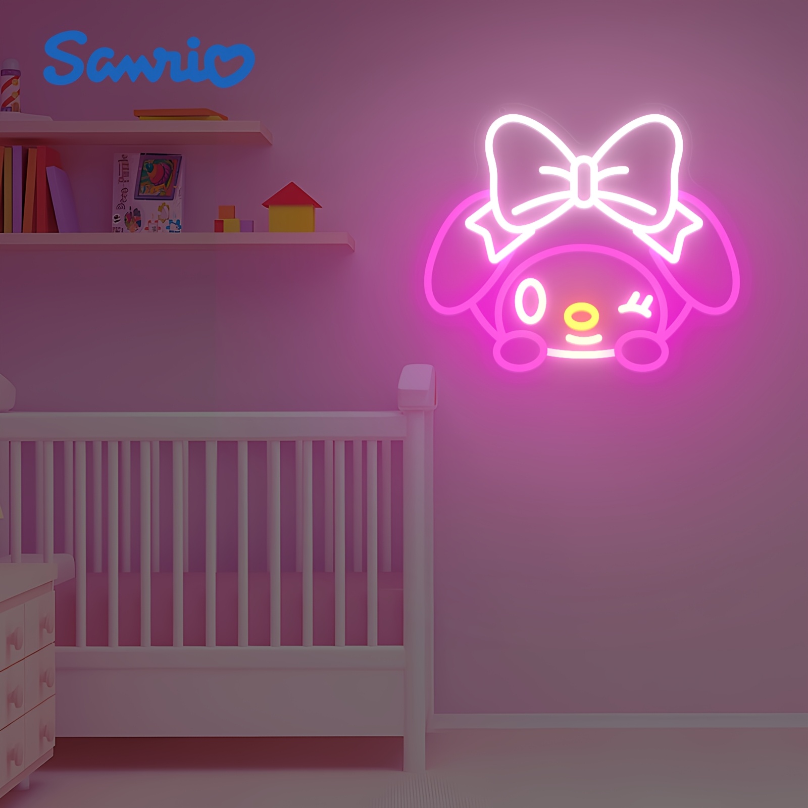 My Melody Neon Sign with Big B - Bedroom Lighting Decor Ideas reseña y precio