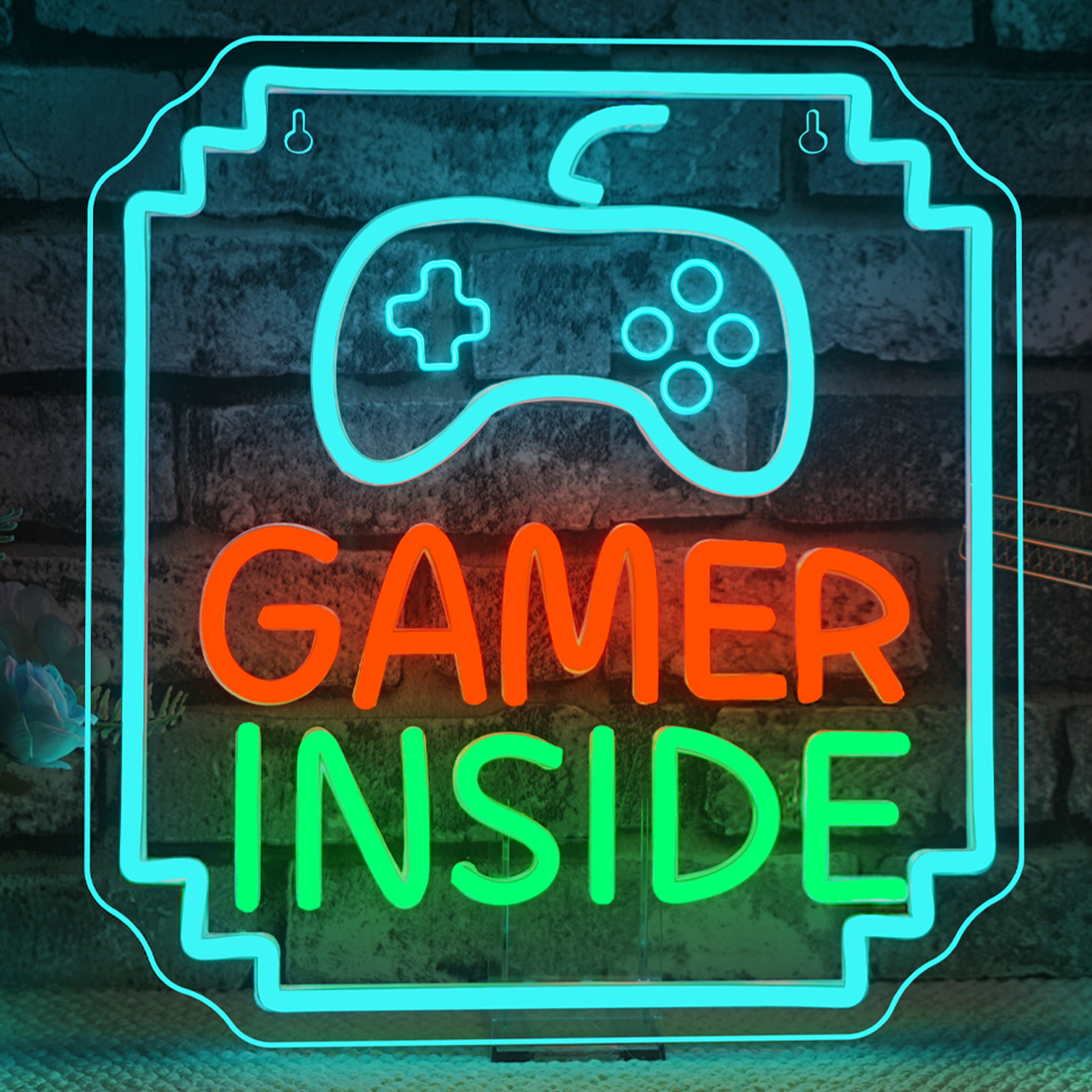 Gamer Inside Neon Sign Dimmabl - Bedroom Lighting Decor Ideas reseña y precio