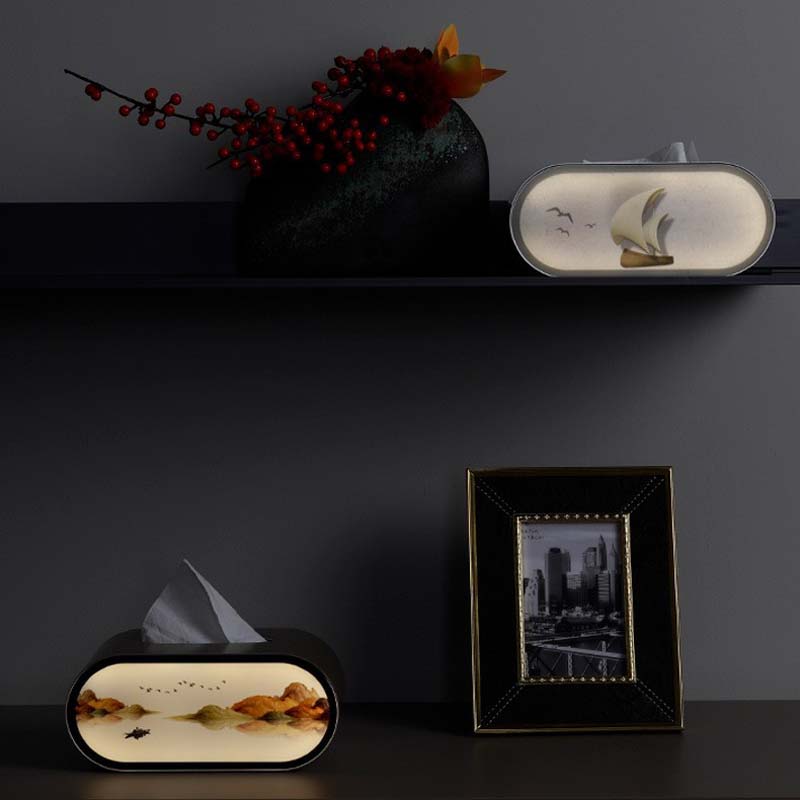 LED Night Light Tissue Box wit - Bedroom Lighting Decor Ideas reseña y precio