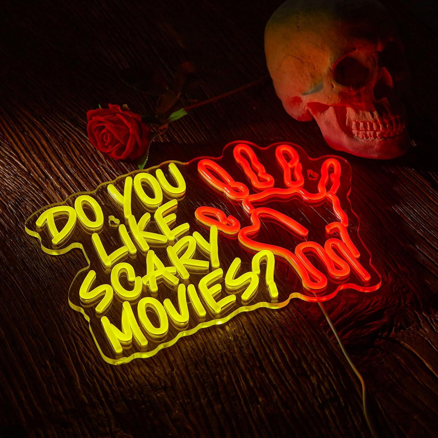 Do You Like Scary Movies Neon  - Lighting Decor Room reseña y precio