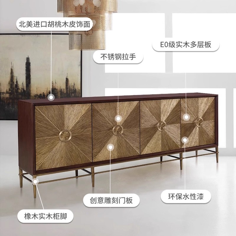 Italian light luxury sideboard - Lighting Decorative reseña y precio