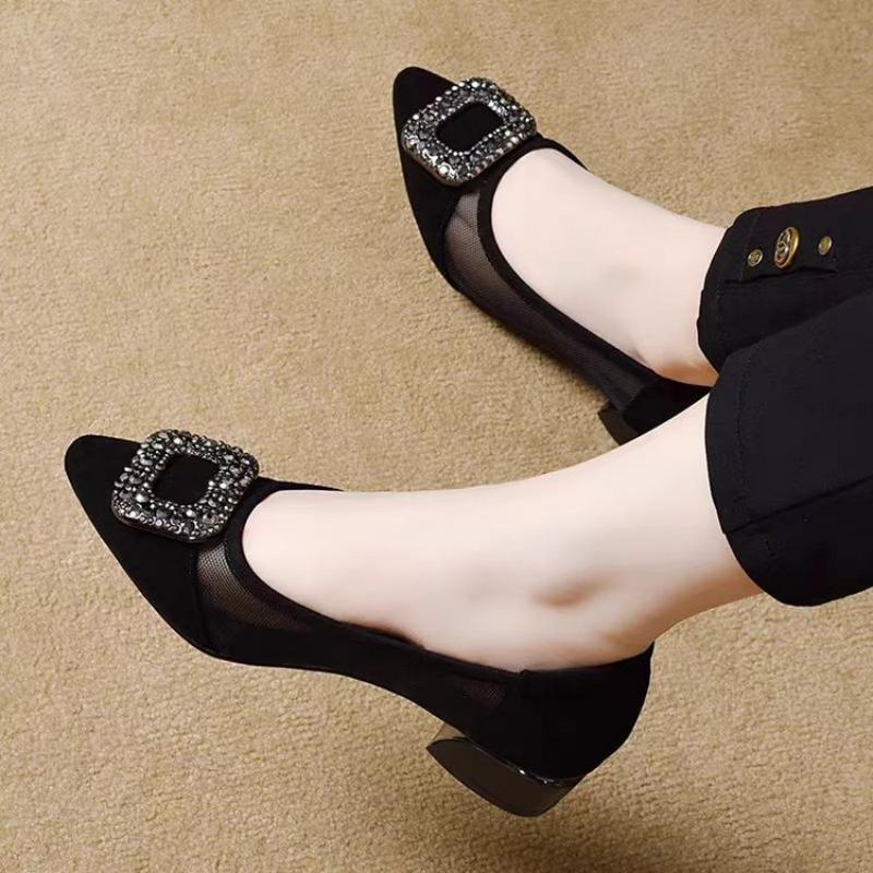 Elegant Pointed Toe Mesh Block - Elegant Decor & Lighting Llc reseña y precio