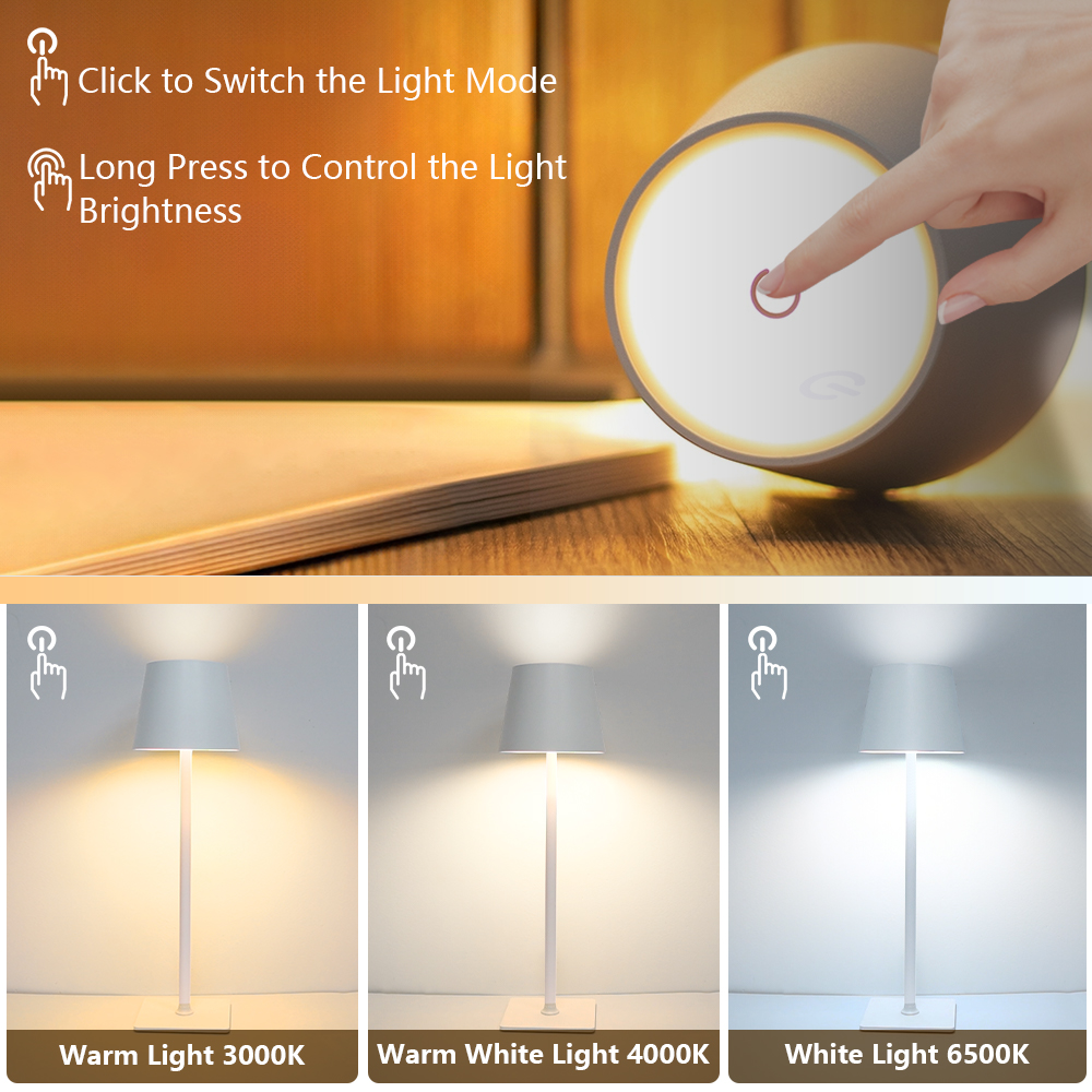 LED Rechargeable Desk Light Wi - Lighting Decor Room reseña y precio