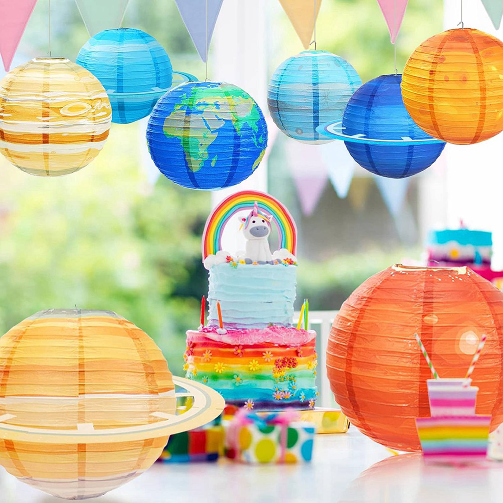 【HAPPY】16Pcs Space Paper Lante - Lantern Paper Solar reseña y precio