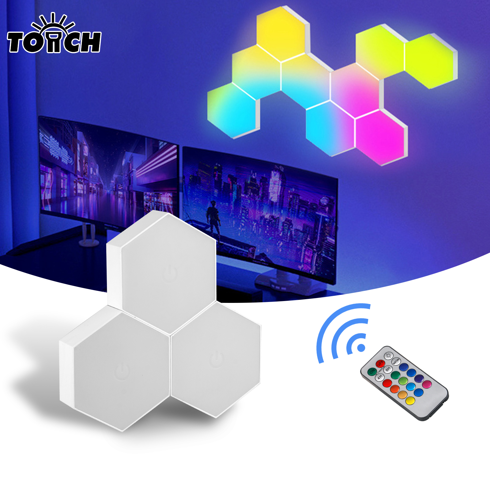 Remote control geometric hexag - Lighting Decor Room reseña y precio
