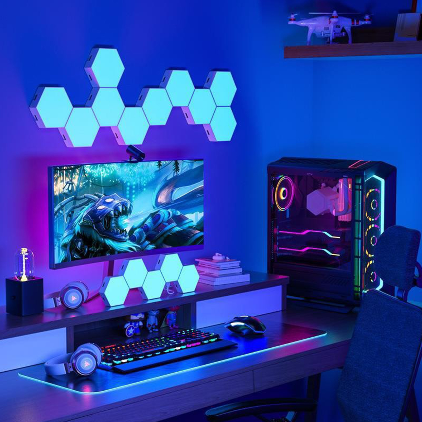 Remote control geometric hexag - Lighting Decor Room reseña y precio